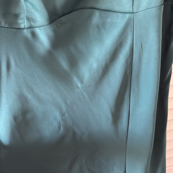 A NEW DAY silky blue turquoise dress size medium - Picture 3 of 4